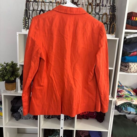 VINCE. Women's Orange Blazer wool blend size 8 (medium) preppy quiet luxury - Picture 6 of 6